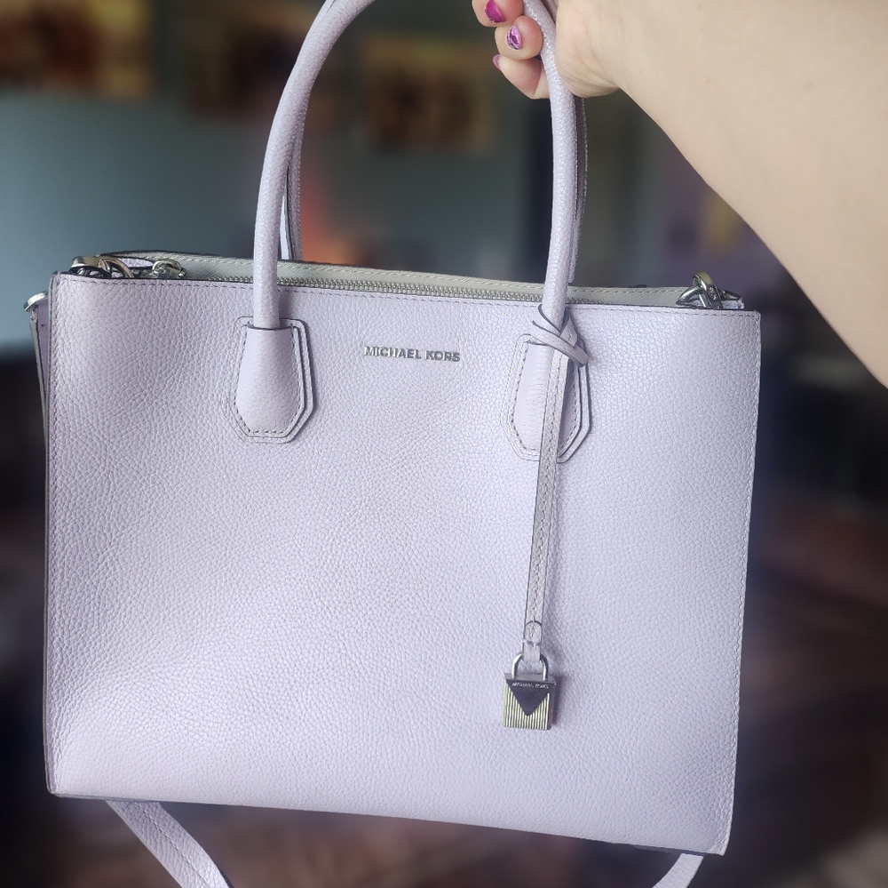 Lavender MK purse with matching coin wallet